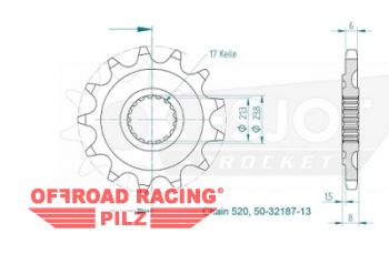 Motorritzel Honda CRF 250 18-21 13Zhne