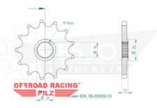 Motorritzel ( D ) Honda CR 125 -03 13Zhne