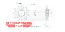 Motorritzel fr GasGas TXT 11 Zhne