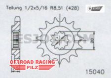 Motorritzel fr KTM SX 85 03-, fr Husqvarna TC 85 14-, fr GasGas MC 85 21- 13 Zhne